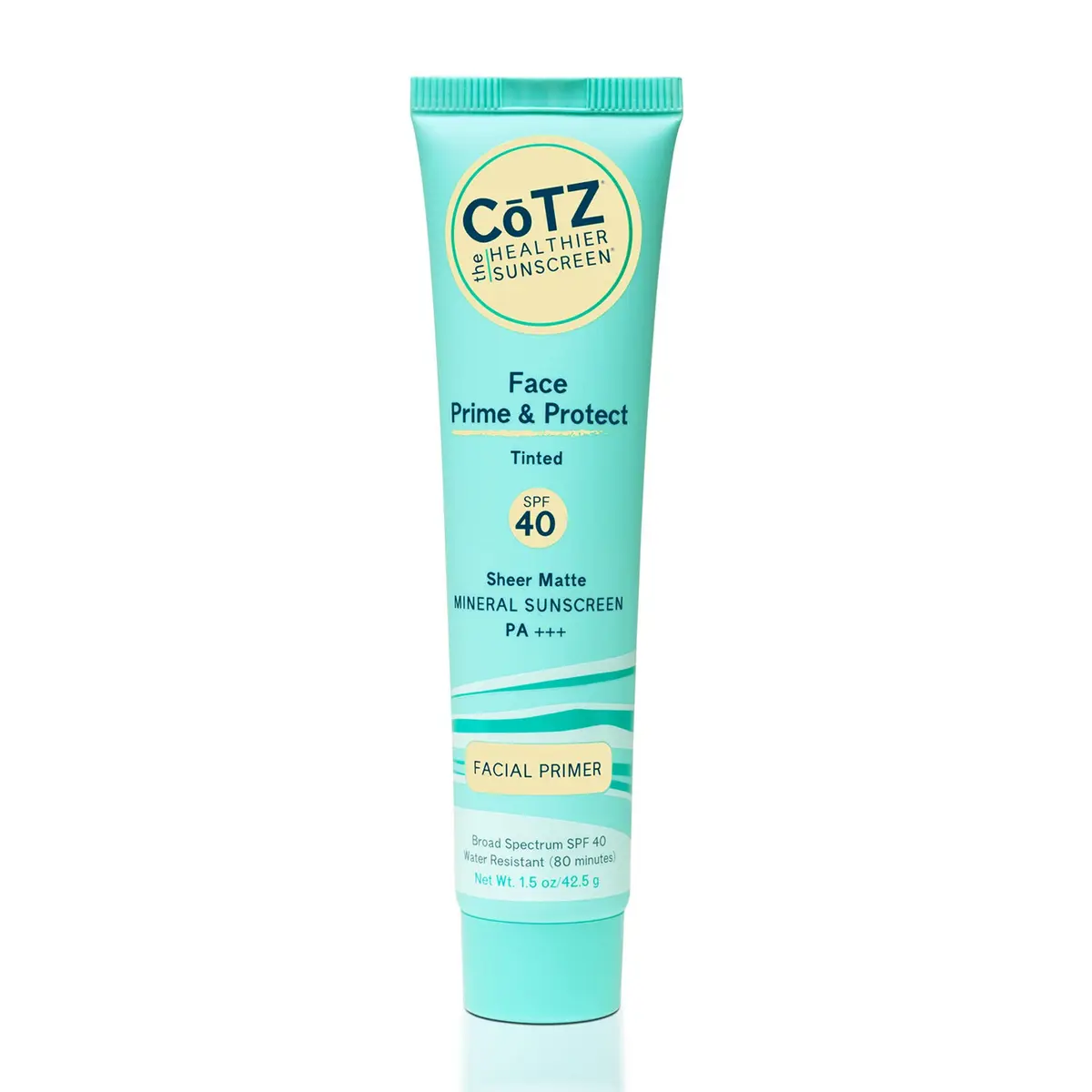 CoTZ Face Prime & Protect Tinted Mineral Sunscreen SPF 40 42.5 g (1.5 oz) | Broad Spectrum UVA/UVB Protection - main product image