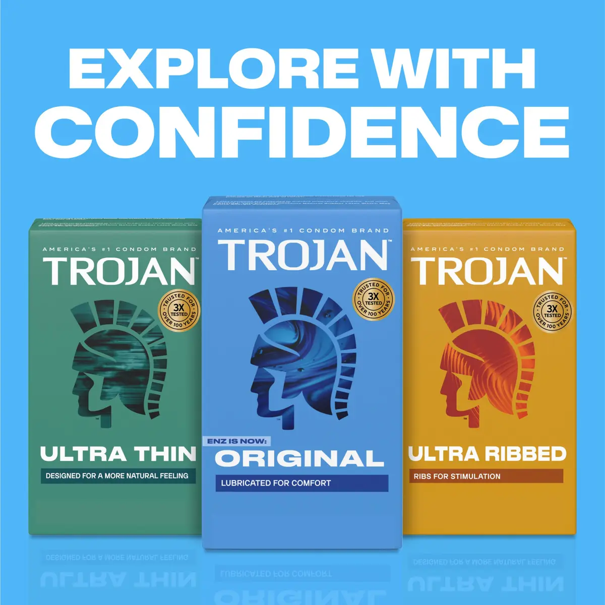 Trojan ENZ Lubricated Condoms for Men, 36 Count | Classic Design, Trusted Protection - view 6