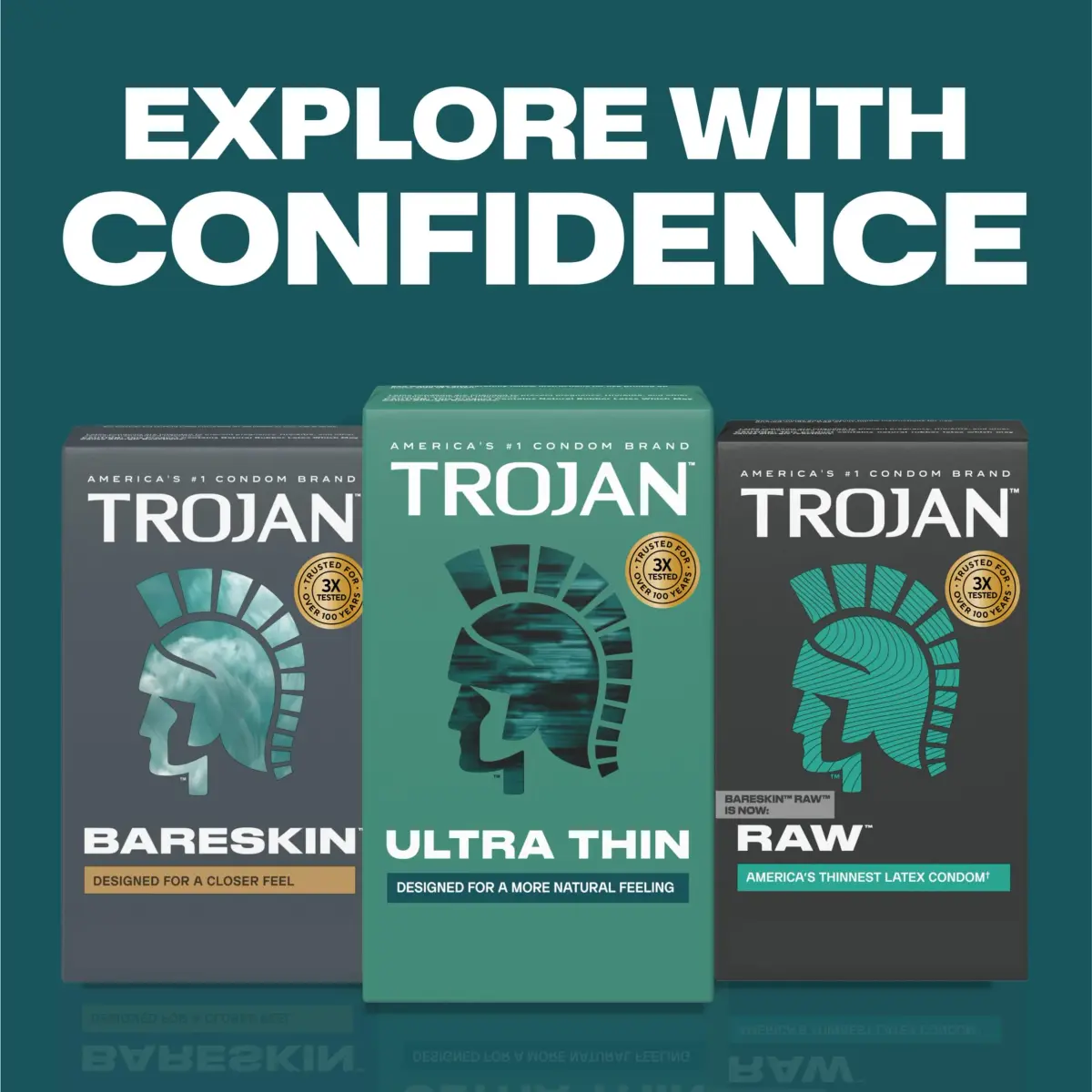 TROJAN Ultra Thin Condoms for Sensitivity, Lubricated, 36 Count | Natural Feeling & Trusted Protection - view 7