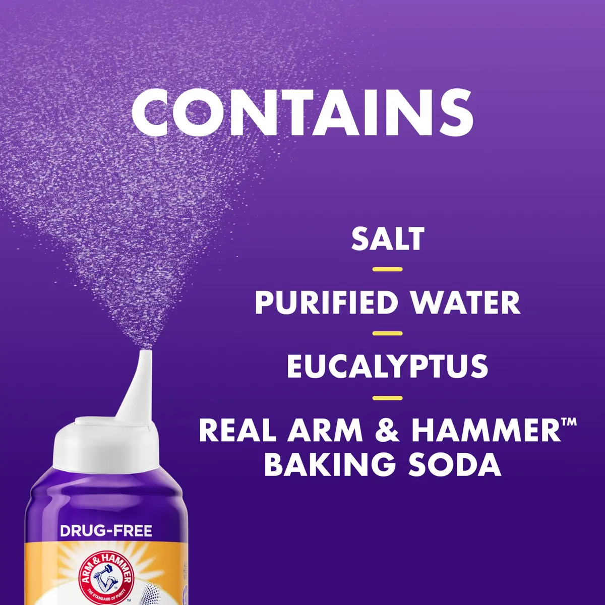 Arm & Hammer Simply Saline Nighttime Nasal Mist 4.6 oz | Drug-Free Congestion Relief for Better Sleep - view 8