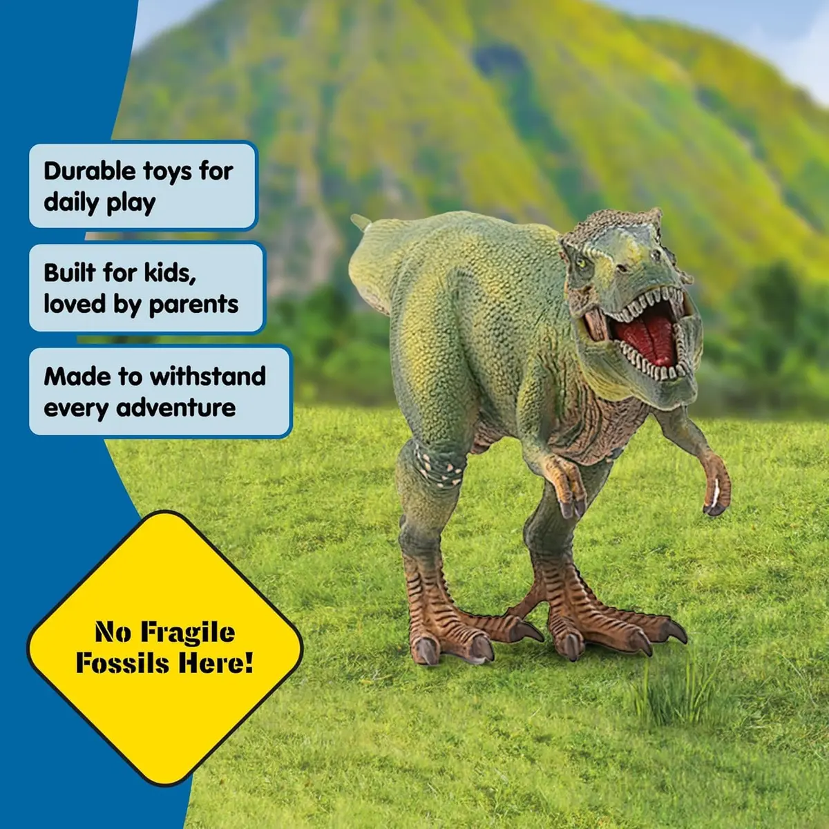 Schleich Tyrannosaurus Rex Dino Figurine 27.9cm (11" x 5.5" x 3.7") | Movable Jaw Toy for Kids 4+ - view 5
