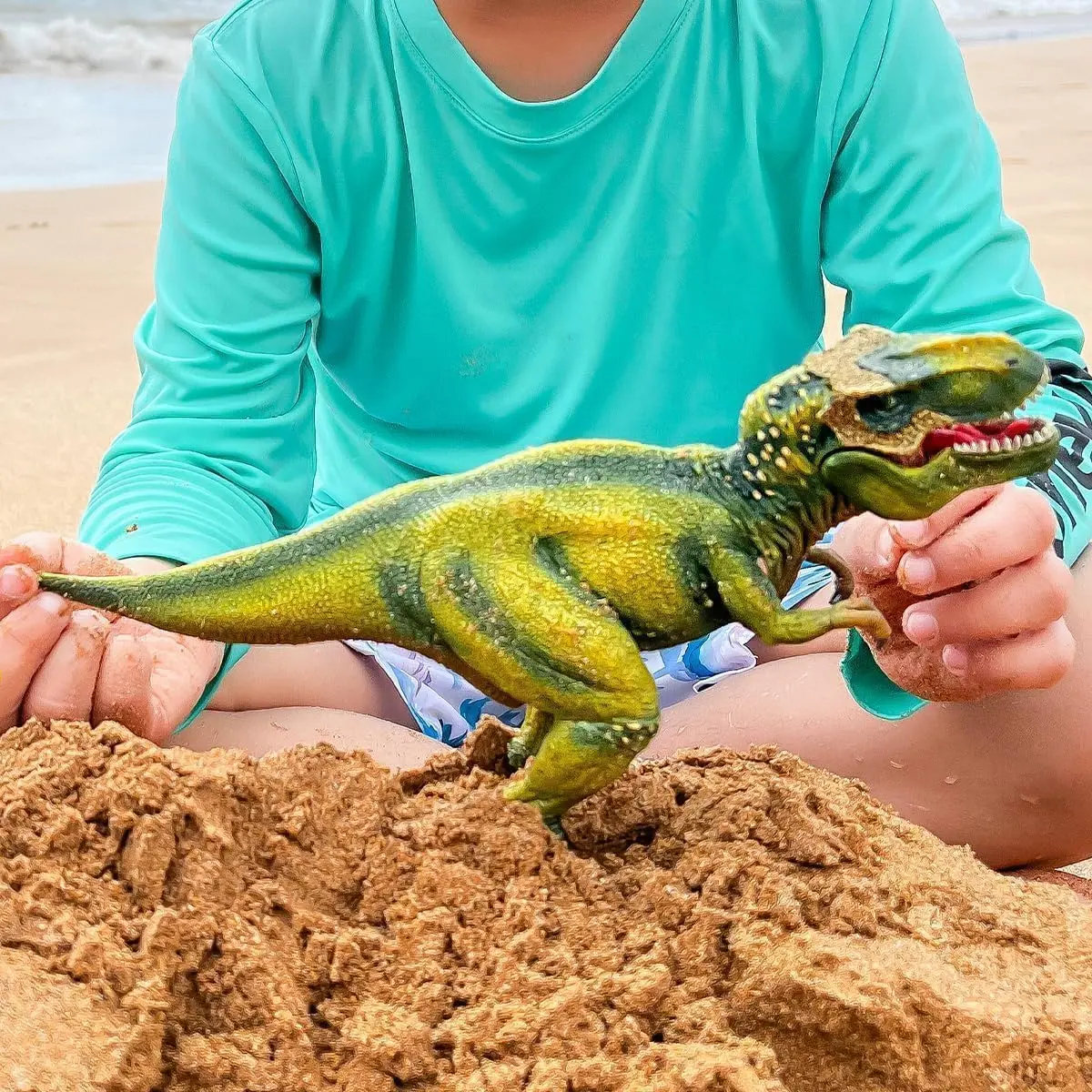 Schleich Tyrannosaurus Rex Dino Figurine 27.9cm (11" x 5.5" x 3.7") | Movable Jaw Toy for Kids 4+ - view 7