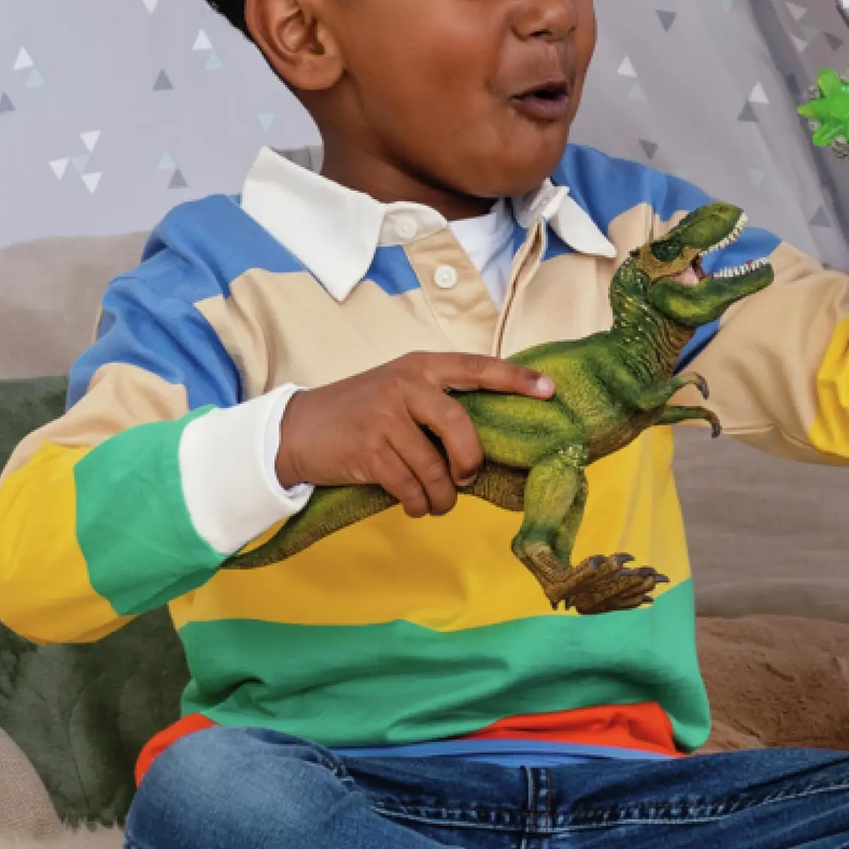 Schleich Tyrannosaurus Rex Dino Figurine 27.9cm (11" x 5.5" x 3.7") | Movable Jaw Toy for Kids 4+ - view 3