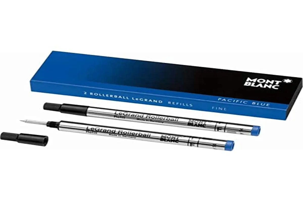 MONTBLANC Rollerball LeGrand Refills (F) Pacific Blue 2 x 0.3 cm (0.12 in) | Smooth Ink Flow for Meisterstück Pens - main product image