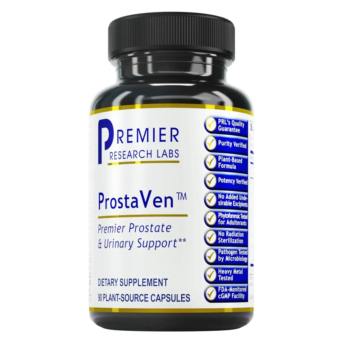 Premier Research Labs ProstaVen 90 Vegetarian Capsules | Herbal Support for Prostate & Urinary Health - main product image