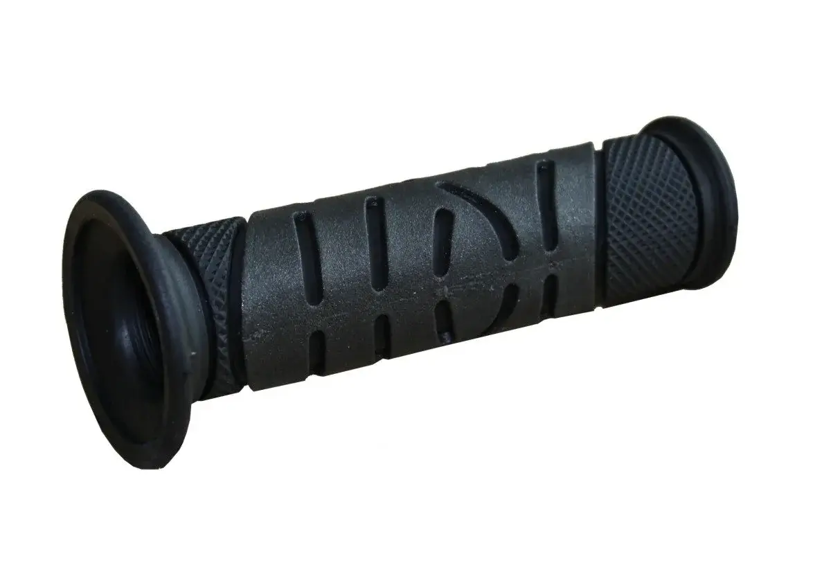 Progrip 719 Superbike Grips Black/Titanium 125mm (4.92 inches) | Vibration Dampening Motorcycle Handlebar Grips - main product image