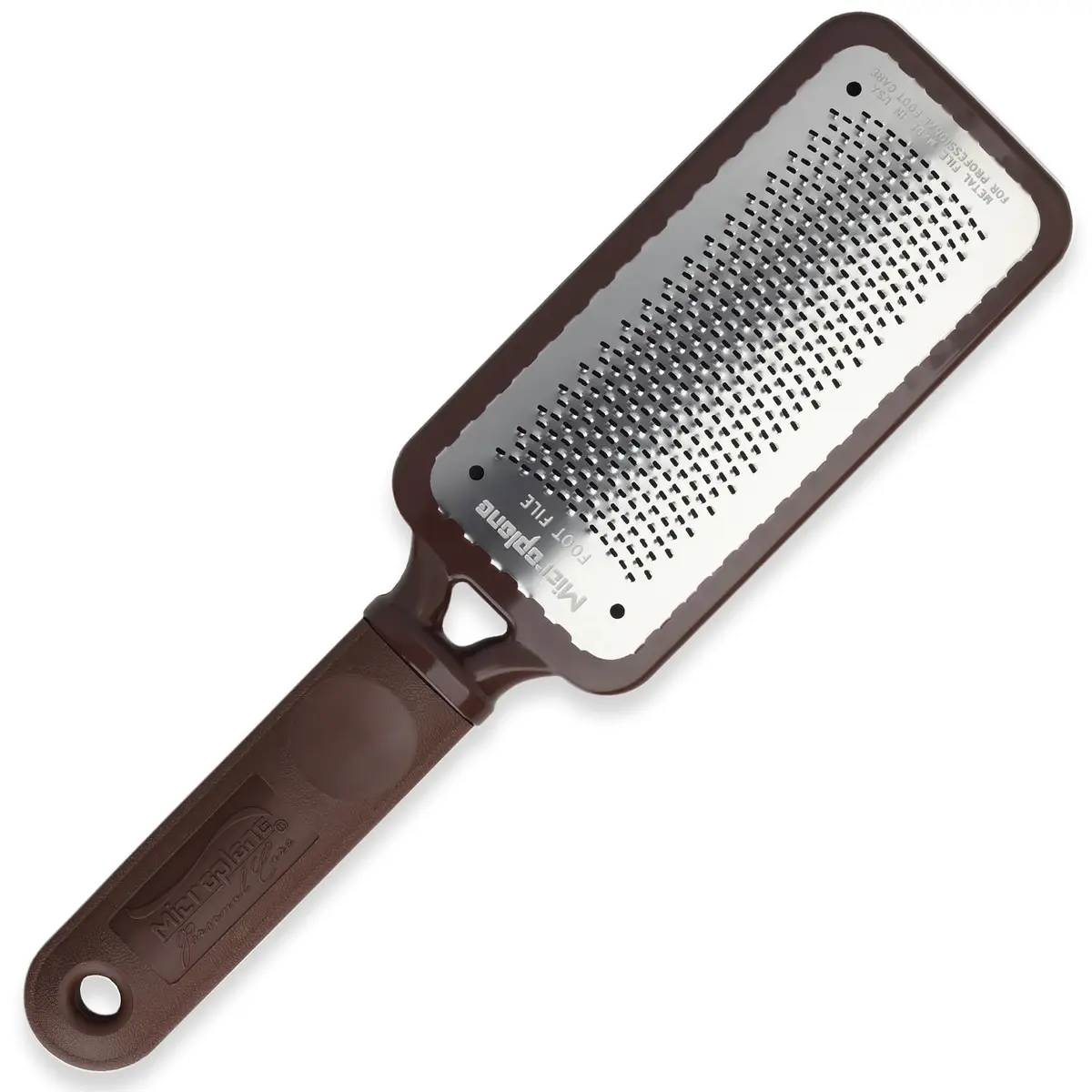 Microplane Colossal Foot File Scraper 5.25in x 2.25in | Stainless Steel Dead Skin Callus Remover for Feet - main product image