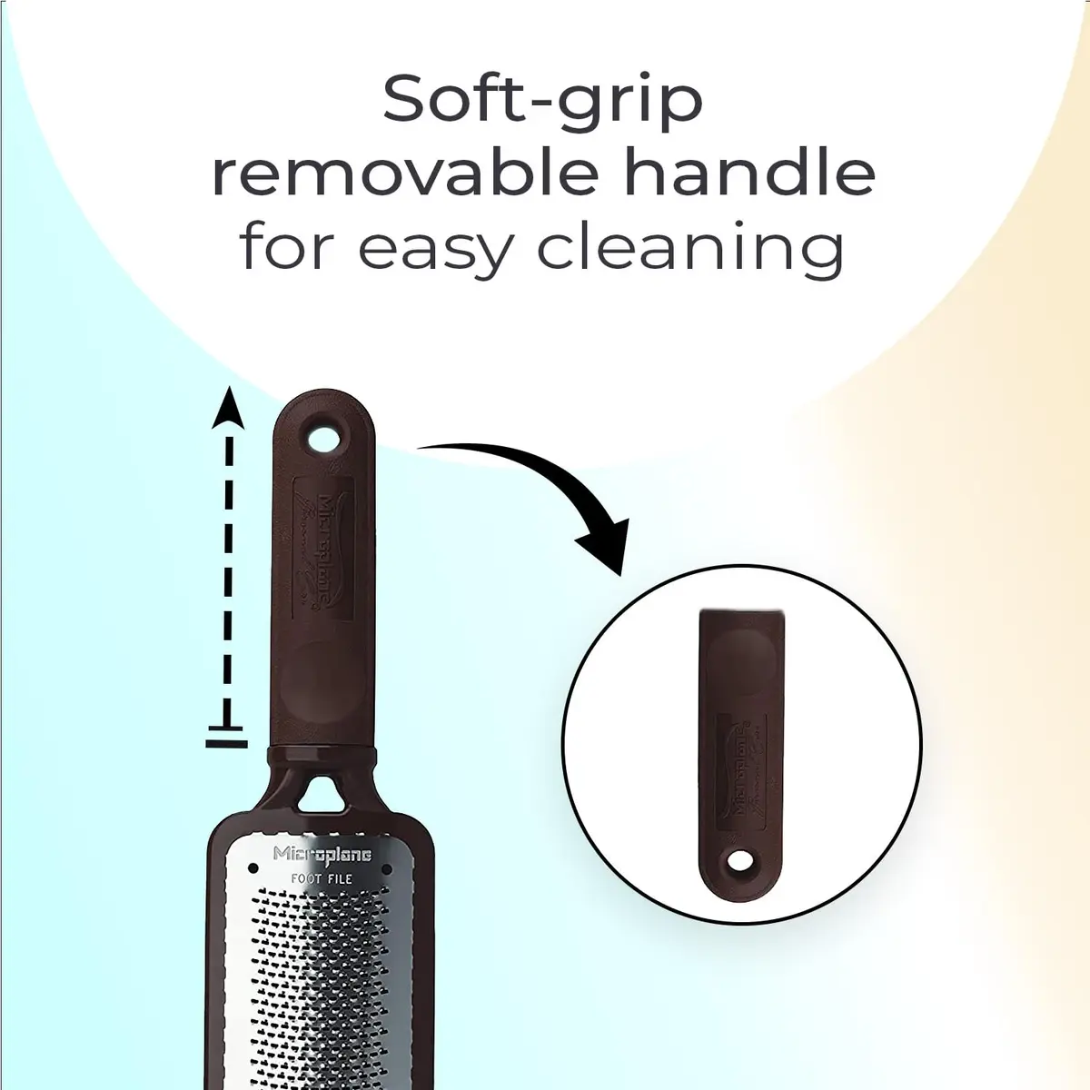 Microplane Colossal Foot File Scraper 5.25in x 2.25in | Stainless Steel Dead Skin Callus Remover for Feet - view 7