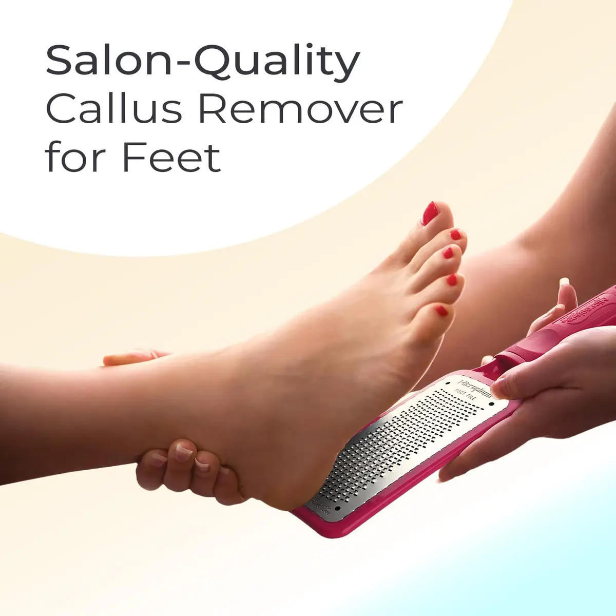Microplane Colossal Foot File Scraper 5.25in x 2.25in | Stainless Steel Dead Skin Callus Remover for Feet - view 4