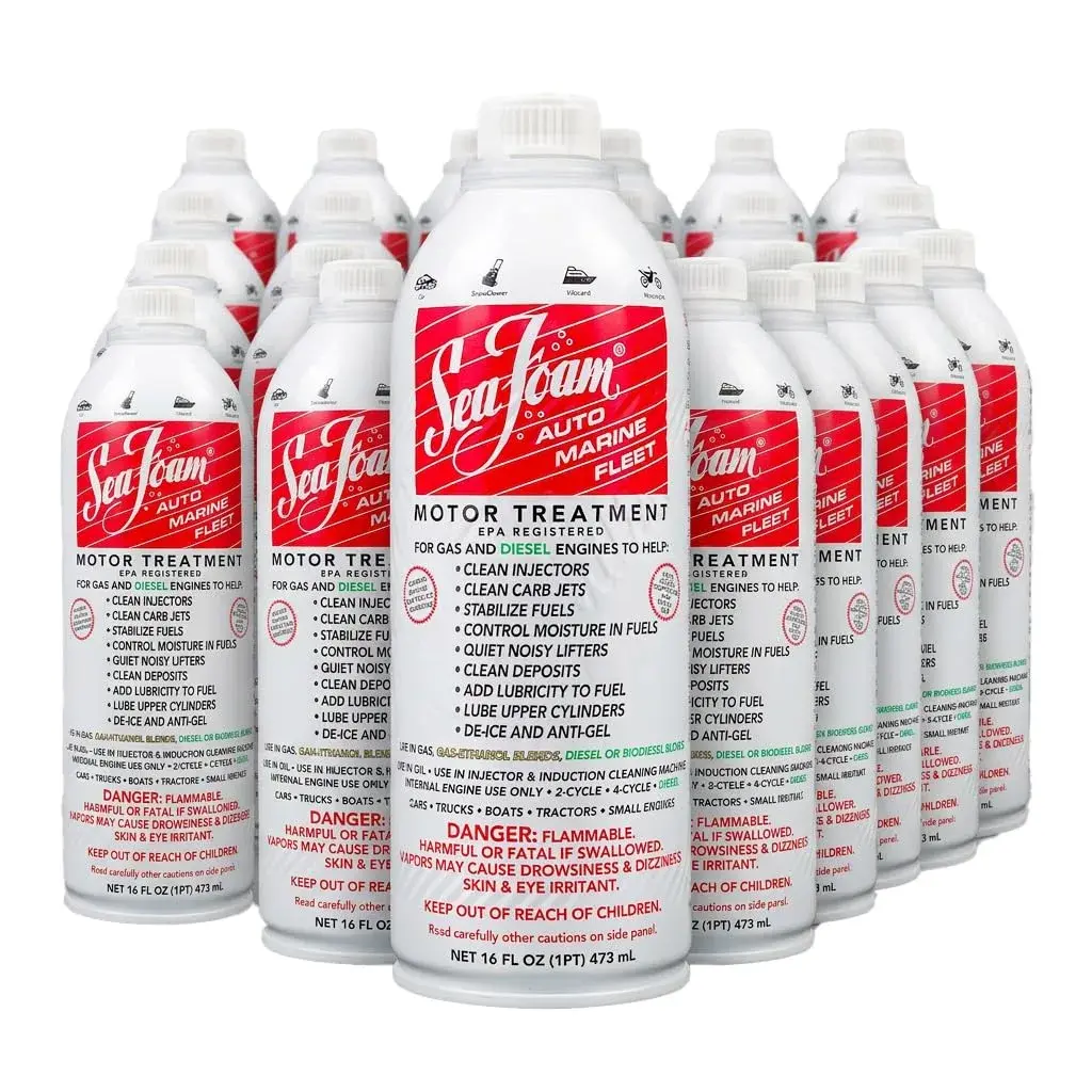 Sea Foam Motor Treatment Fuel & Oil Additive SF16 473ml (16 Fl Oz) Pack of 24 | Cleans Fuel System & Stabilizes Fuel for 2 Years - main product image