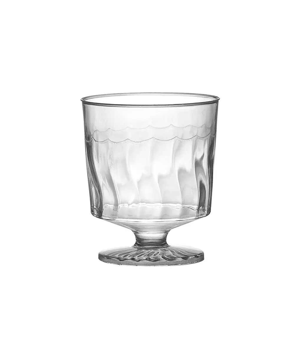 Flairware Clear 2 oz. Wine Glass | Heavy Duty Recyclable Plastic for Wine Tastings - main product image