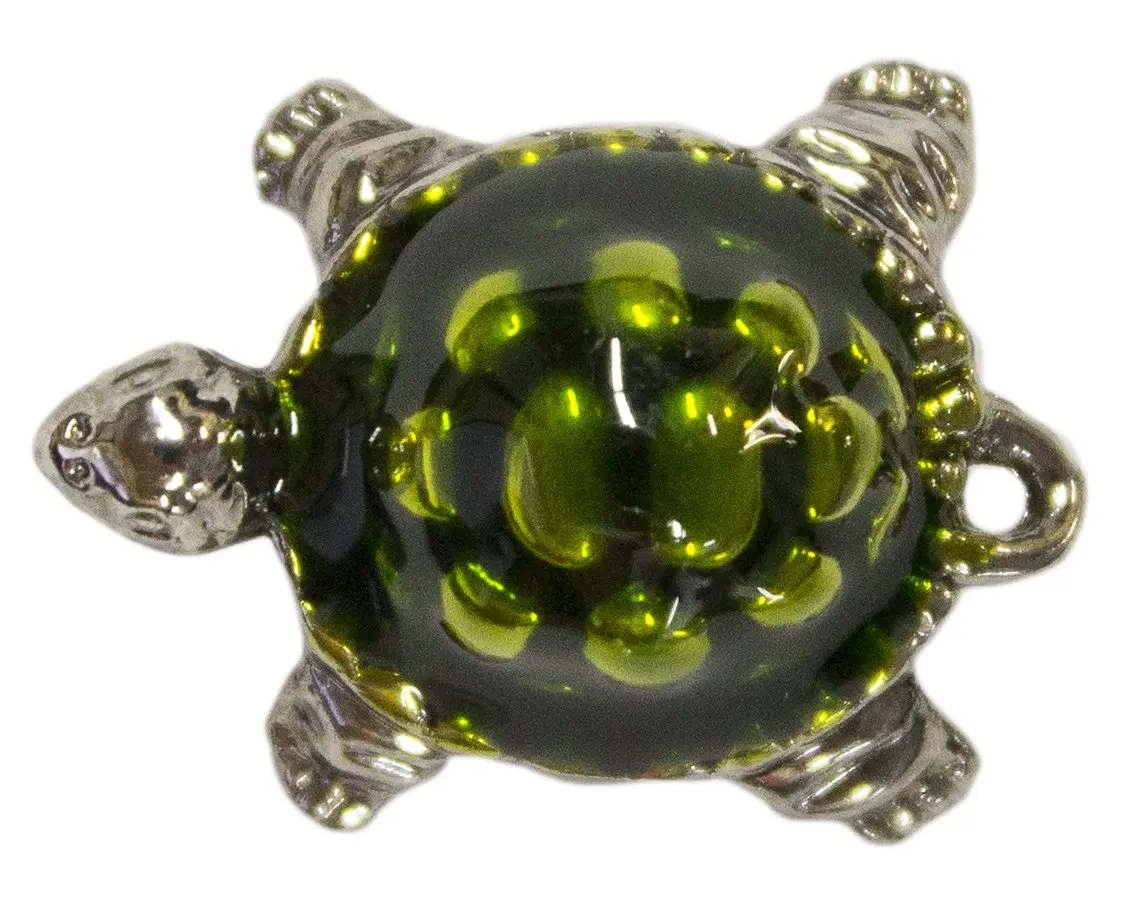 Ganz Lucky Little Turtle Charm with Story Card | 0.38 inch H - view 2