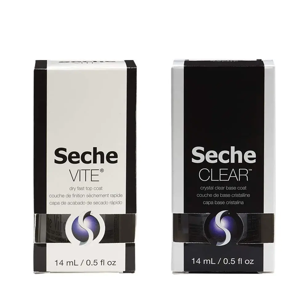 Seche Clear Vite Base Coat and Top Coat Duo 15ml (0.5 Fl Oz) | Chip Resistant & Fast Drying - view 7