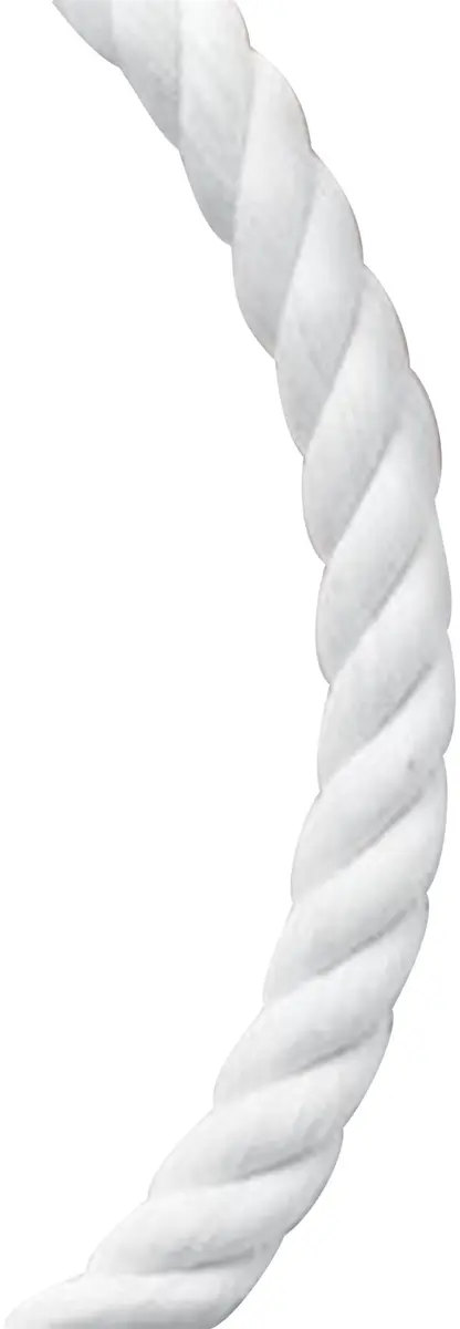 Koch Industries 1/2 by 200-Feet Cotton Twisted Rope | 150-Pound Max Load, White - main product image