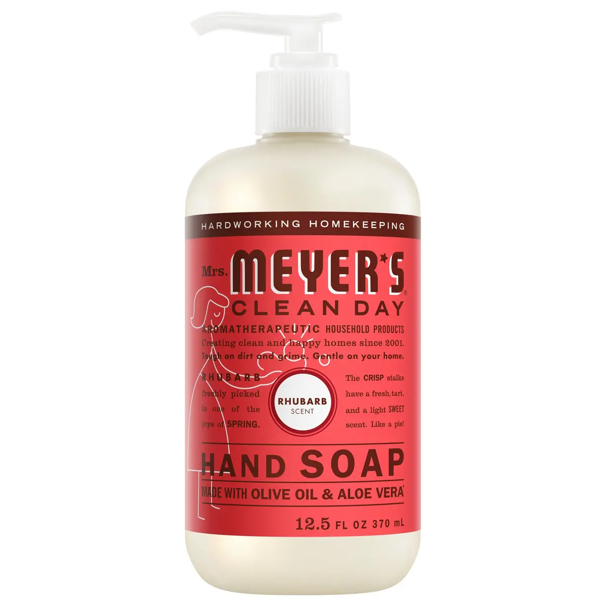 Mrs. MEYER'S Hand Soap Rhubarb Scent | Moisturizing, Garden-Inspired Fragrance (70-120 chars) - main product image