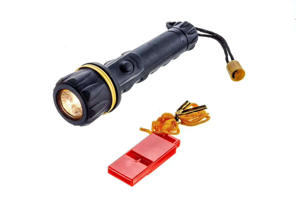 attwood Bailer Safety Kit - Emergency Boating Safety Equipment | Includes Flashlight, Whistle & Floatable Line - view 2