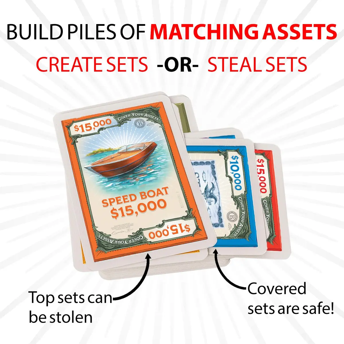 Grandpa Beck's Cover Your Assets Set Collection Card Game | Family Card Game for Kids & Adults - view 5