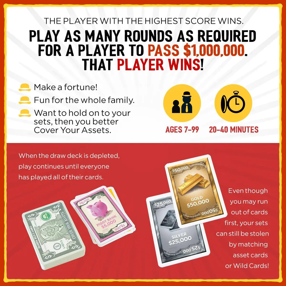 Grandpa Beck's Cover Your Assets Set Collection Card Game | Family Card Game for Kids & Adults - view 8