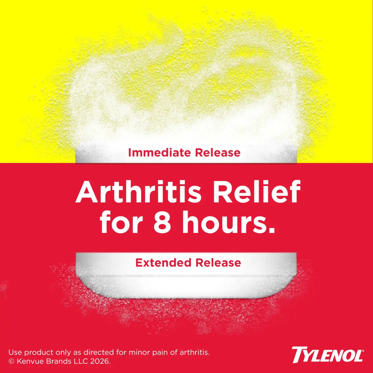 Tylenol 8-Hour Extended Release Caplets, 650 mg Acetaminophen, 100 Count | Pain Relief for Adults - view 3