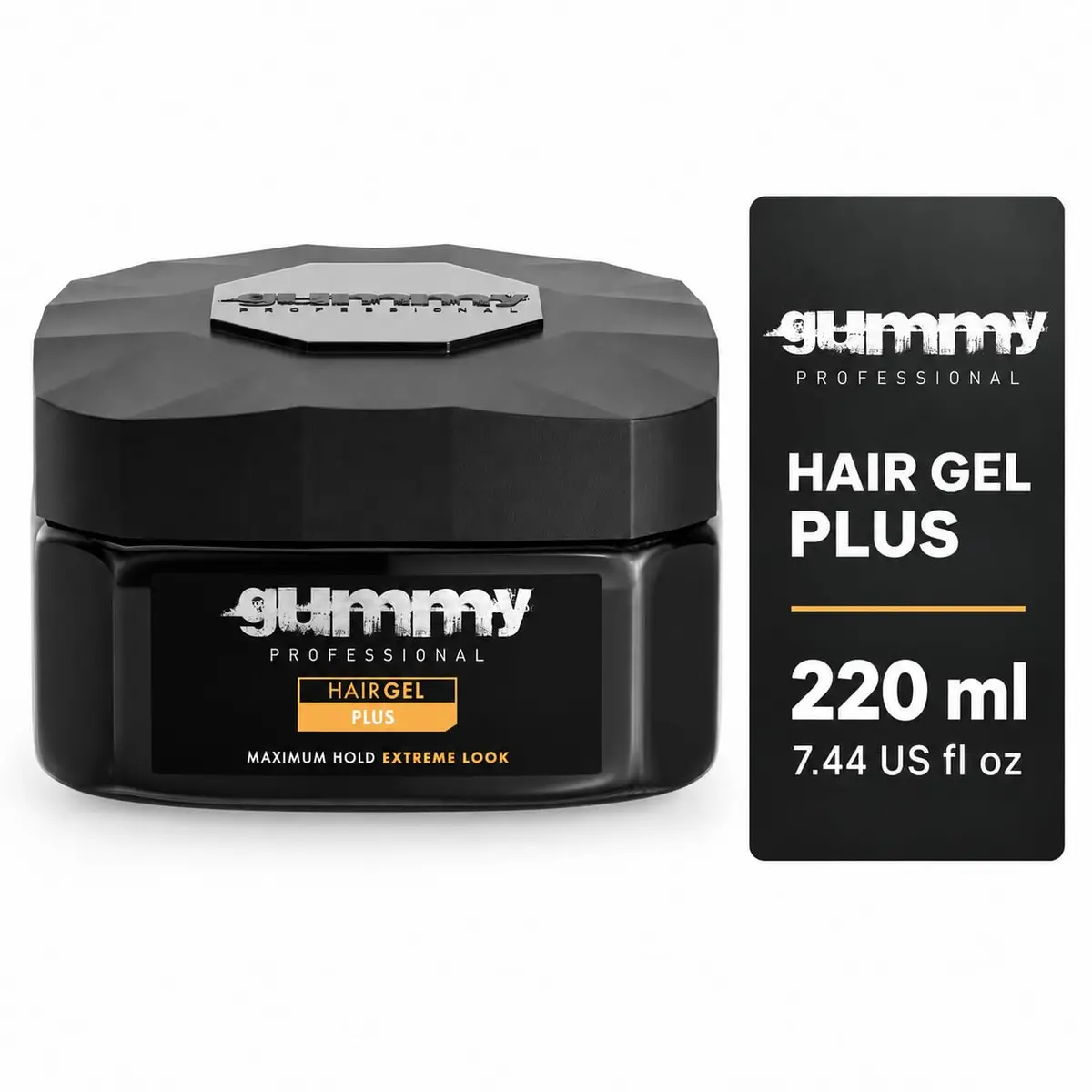 Gummy Plus Hair Gel – Strong Hold, Clear Natural Shine, 220 ml | Alcohol-Free, Versatile Styling - main product image