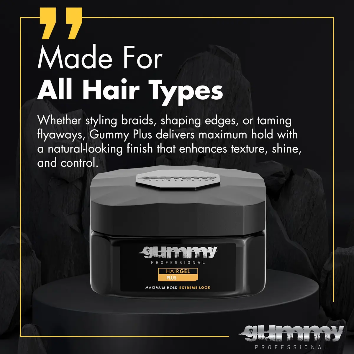 Gummy Plus Hair Gel – Strong Hold, Clear Natural Shine, 220 ml | Alcohol-Free, Versatile Styling - view 7