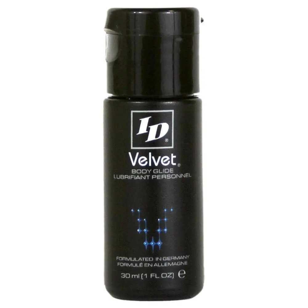 ID Lubricants Velvet Personal Lubricant - Luxury Lube, Silicone Based, 1 Fl Oz | Ultra-Long Lasting, Waterproof, Sensitive Skin - main product image