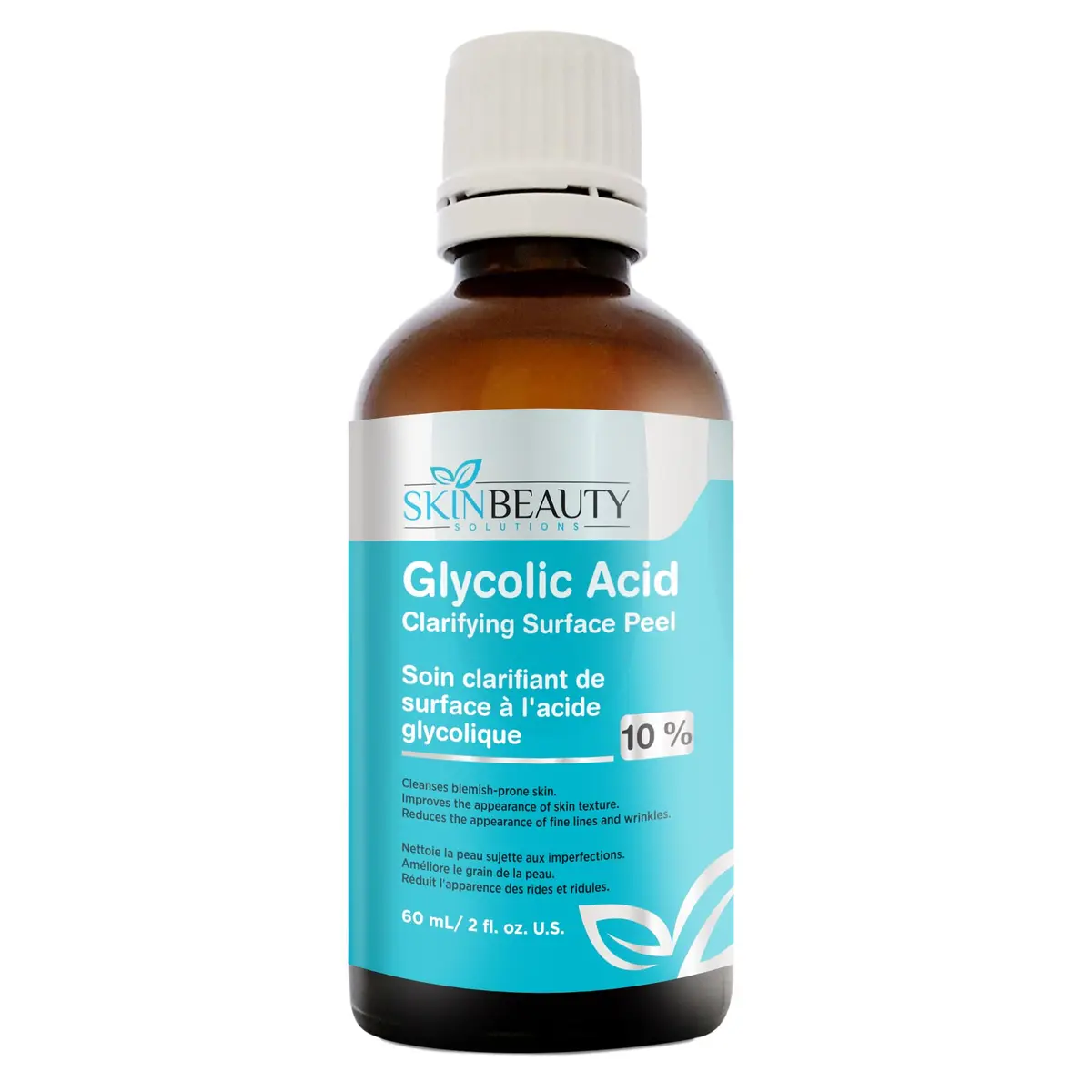 Skin Beauty Solutions Glycolic Acid 35% Buffered Skin Exfoliant for Visibly Smoother Skin, 2 Fl Oz - main product image
