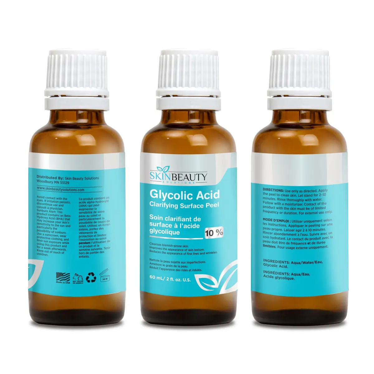 Skin Beauty Solutions Glycolic Acid 35% Buffered Skin Exfoliant for Visibly Smoother Skin, 2 Fl Oz - view 2