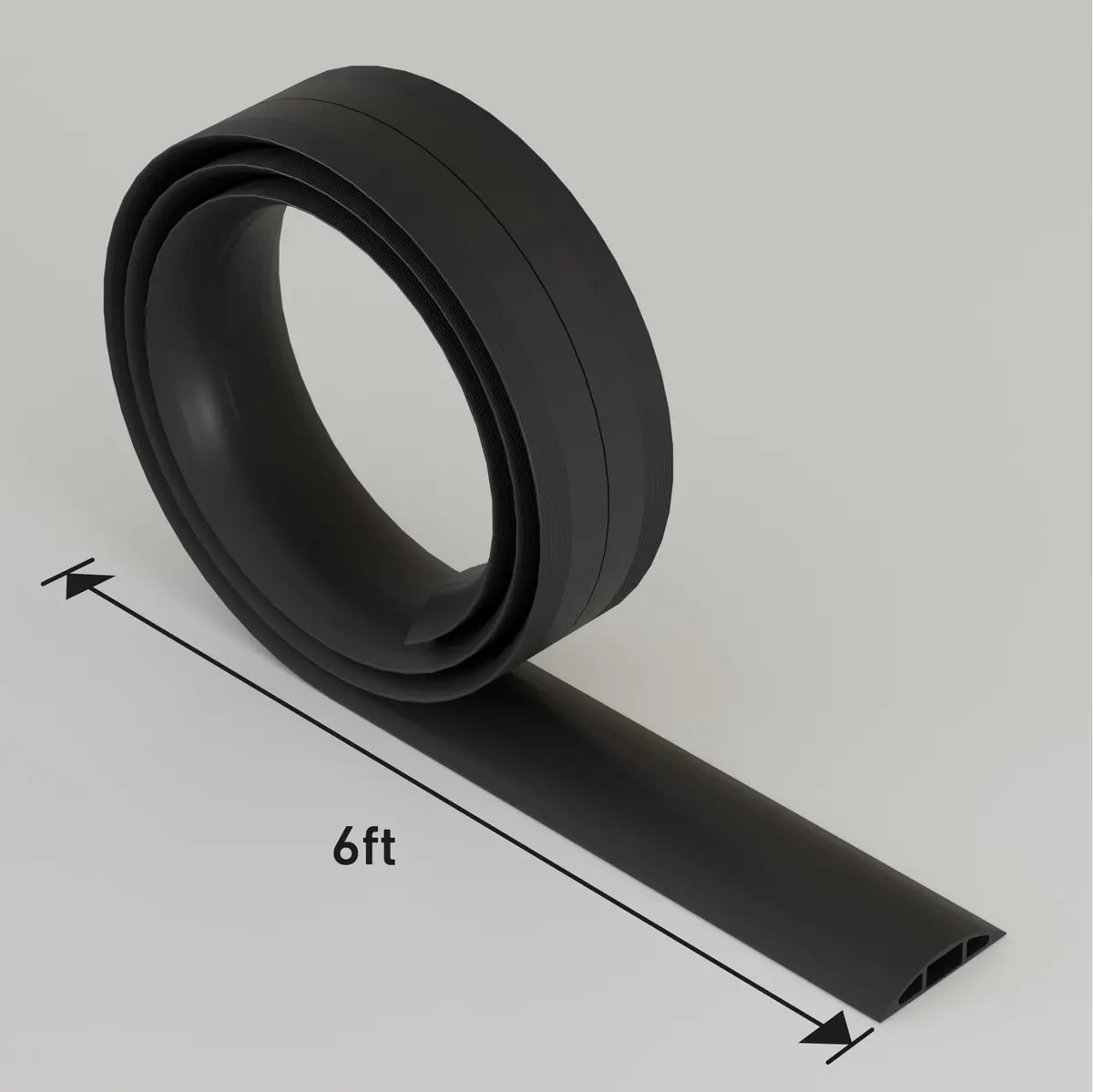 D-Line 6ft Floor Cord Cover Cable Protector 1.6m (6ft) | Heavy Duty PVC Cable Management for Offices and Homes - view 8