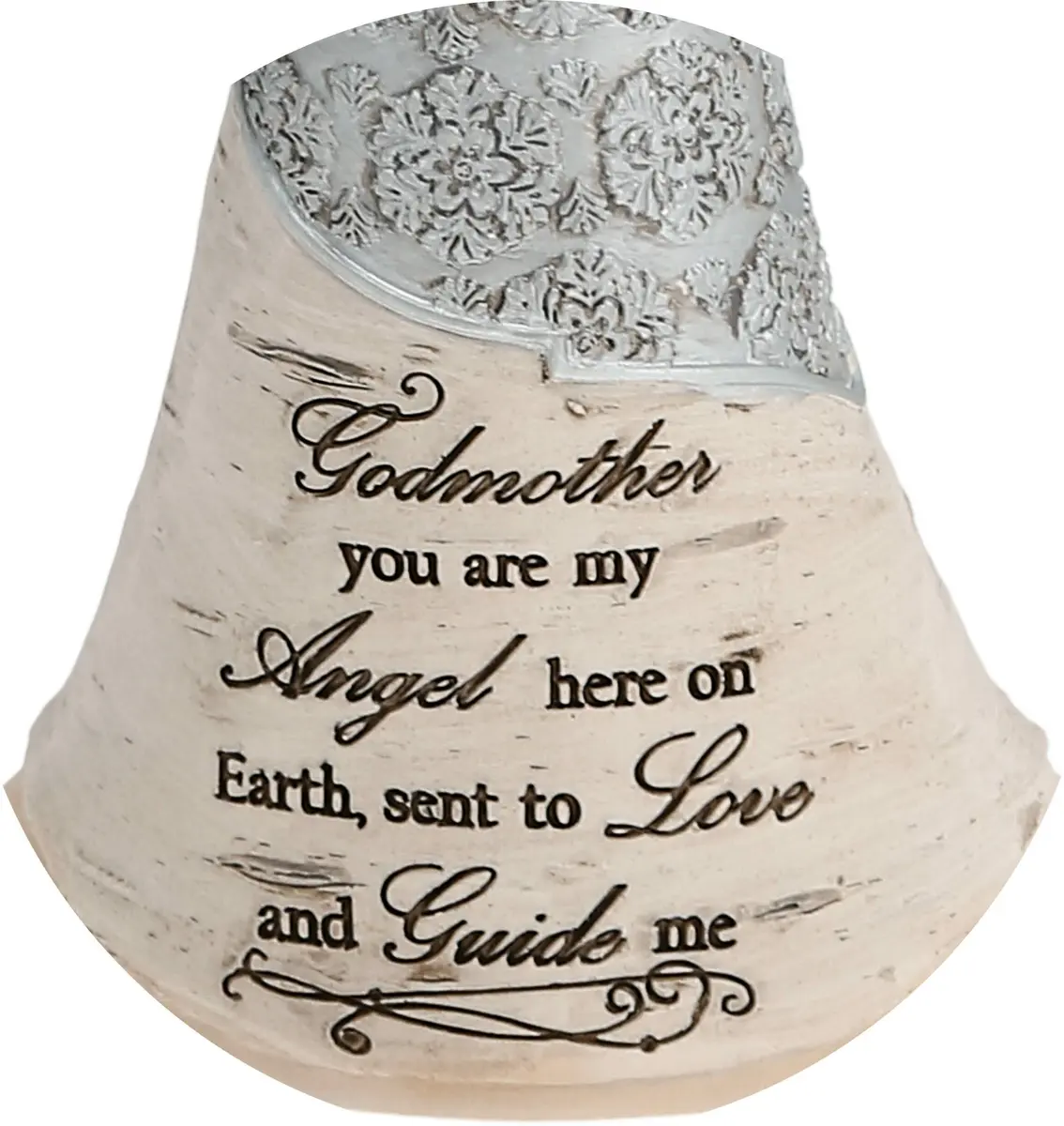 Pavilion Elements Godmother Angel Figurine 6-Inch (15.24 cm) | Holding Basket of Flowers, You are My Angel Here on Earth - view 5