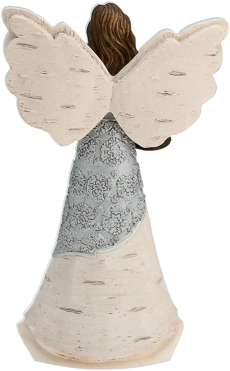 Pavilion Elements Godmother Angel Figurine 6-Inch (15.24 cm) | Holding Basket of Flowers, You are My Angel Here on Earth - view 3