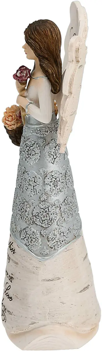 Pavilion Elements Godmother Angel Figurine 6-Inch (15.24 cm) | Holding Basket of Flowers, You are My Angel Here on Earth - view 4