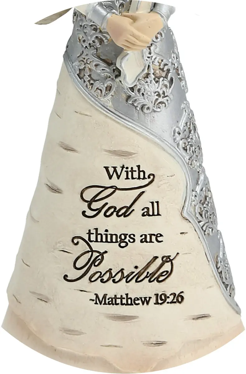 Pavilion Elements Faith Angel Figurine 16.51 cm (6.5-Inch) Holding Cross | Religious Home Décor Accent - view 9