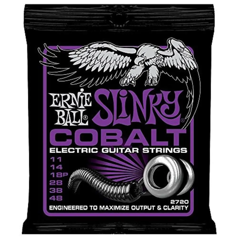 Ernie Ball Power Slinky Cobalt Electric Guitar Strings 11-48 Gauge | Enhanced Bass & Crisp Highs - view 2