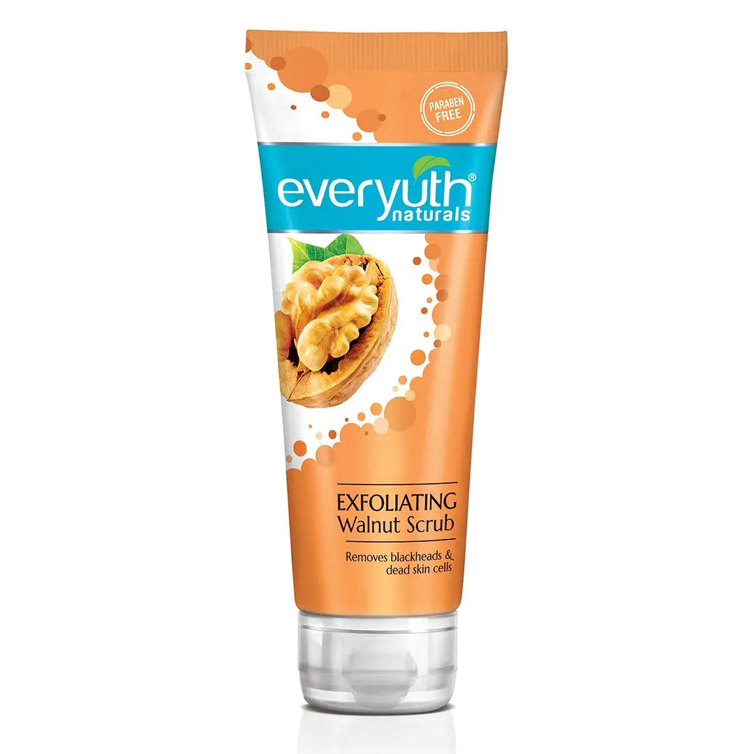 Everyuth Walnut Exfoliating Scrub 100g | Nano Multi-vita & Walnut Shell Particles for All Skin Types - main product image