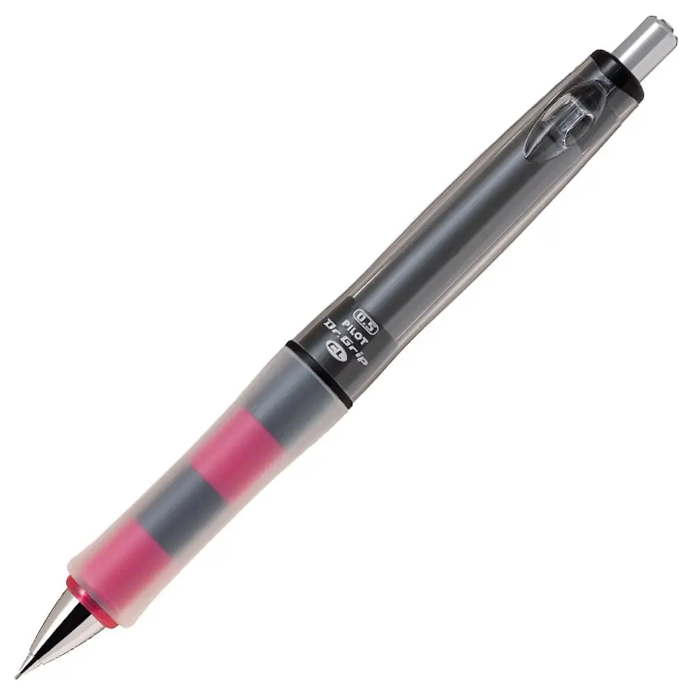 Pilot Dr. Grip CL Play Boarder Mechanical Pencil 0.5mm Black x Pink | Refillable Writing Instrument - main product image