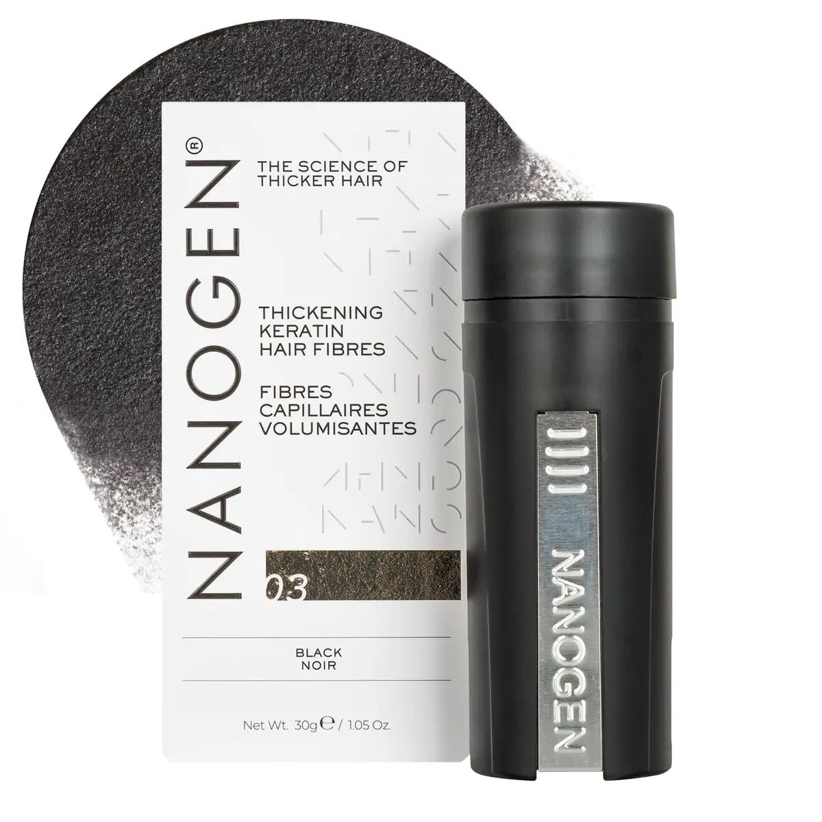 Nanogen Keratin Hair Fibers 1.05oz | Natural Thickening & Concealment - main product image