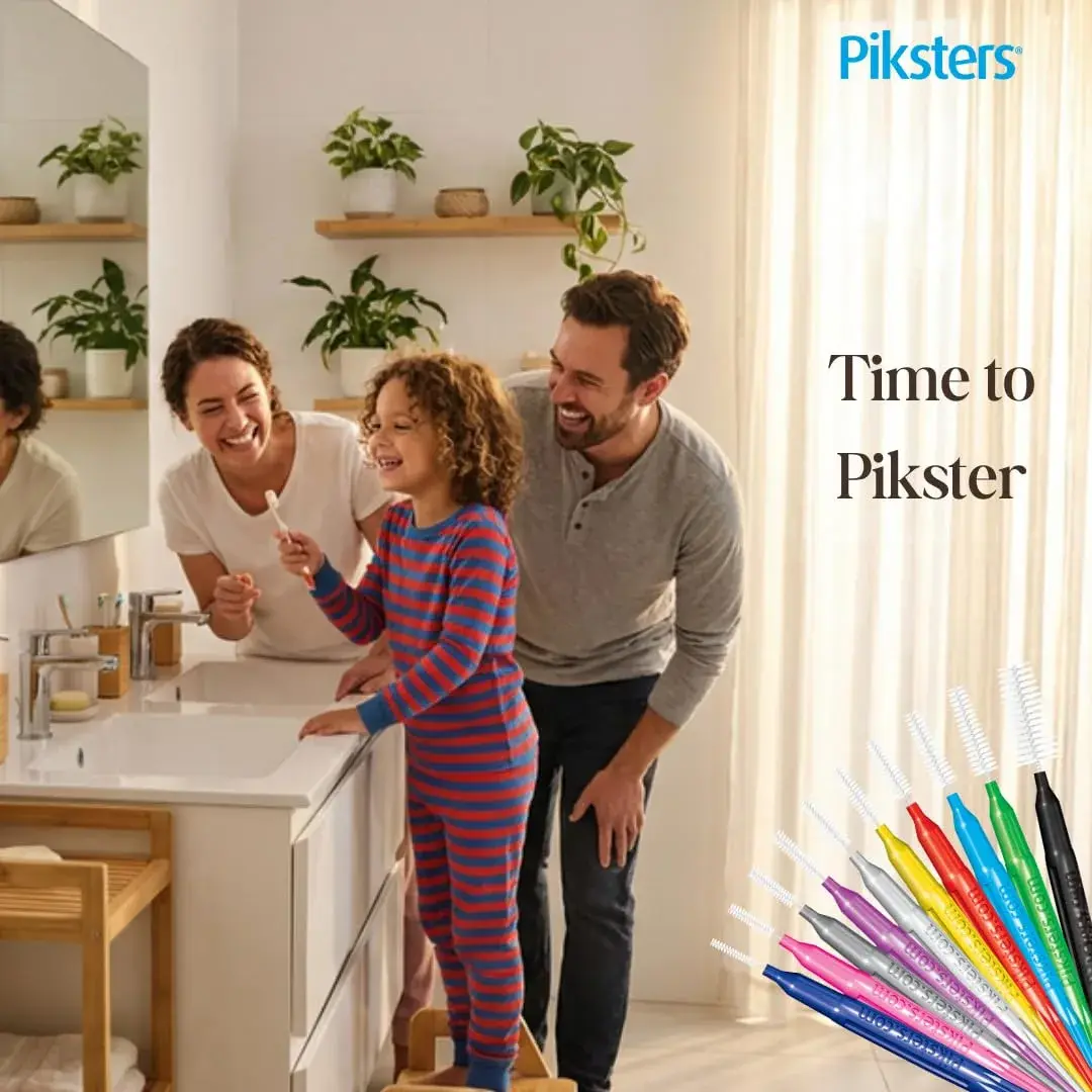 Piksters Interdental Brush Extra Large Gaps 10 Pack Green Size 6 | Dentist Recommended for Plaque Removal - view 4
