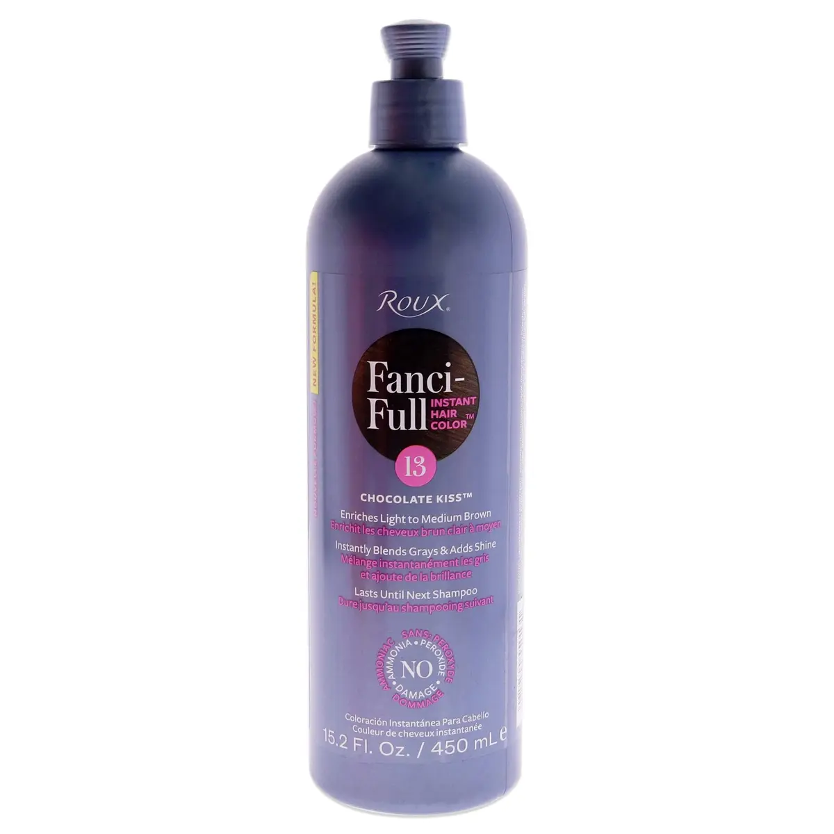Roux Fanci-Full Rinse Chocolate Kiss 450ml (15.2 Fl Oz) | Instant Gray Blending & Conditioning - main product image