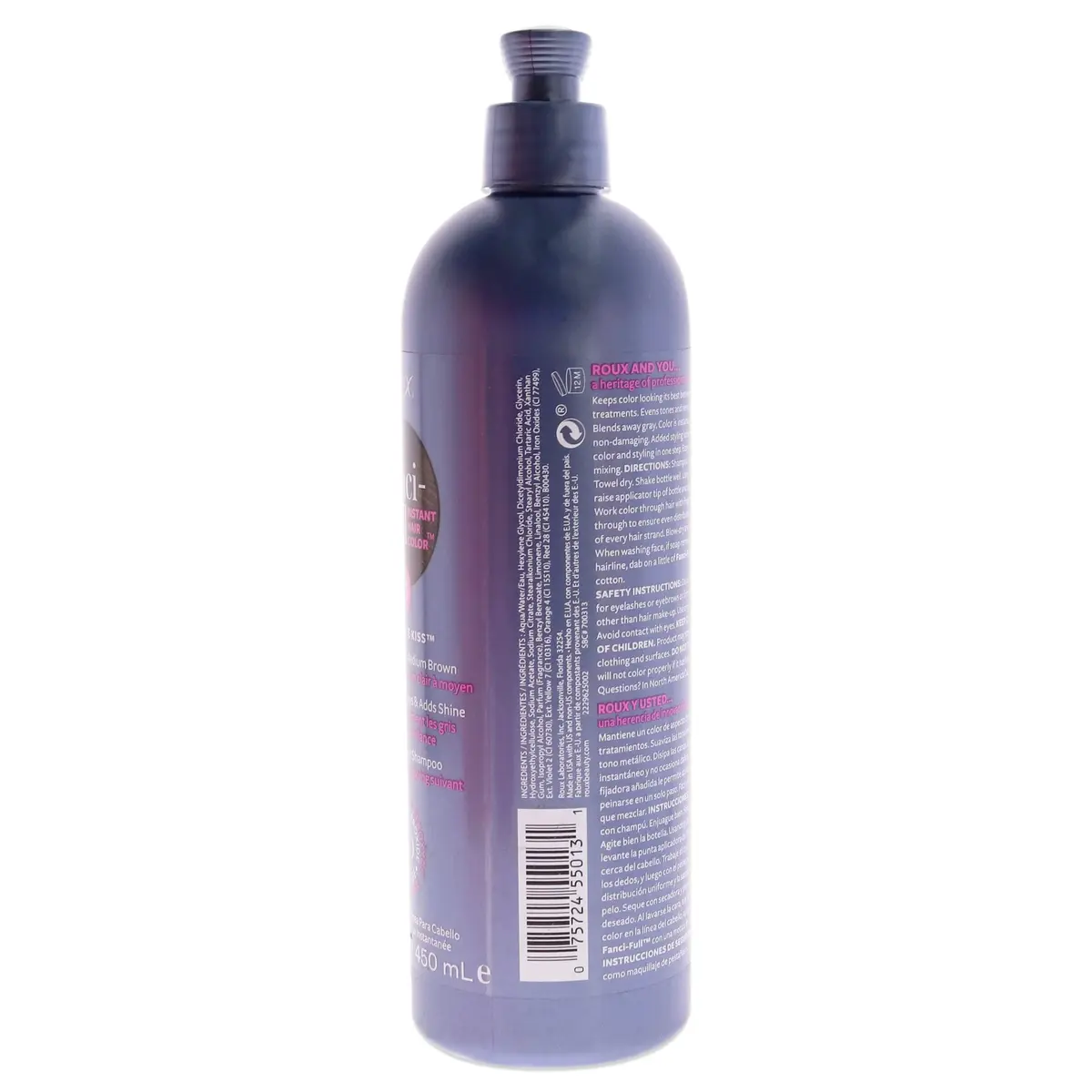 Roux Fanci-Full Rinse Chocolate Kiss 450ml (15.2 Fl Oz) | Instant Gray Blending & Conditioning - view 2