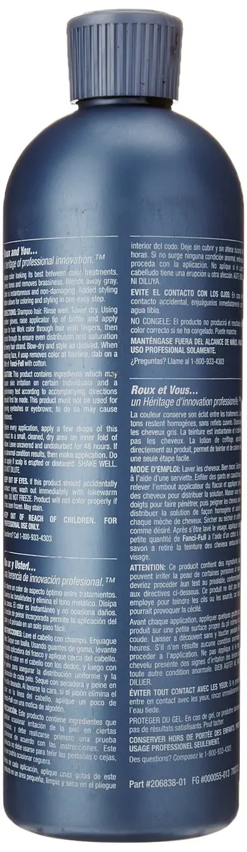 Roux Fanci-Full Rinse Chocolate Kiss 450ml (15.2 Fl Oz) | Instant Gray Blending & Conditioning - view 3