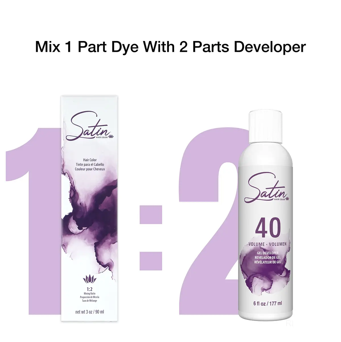Satin Hair Color - ultra vivid fashion colors - 5N | Semi-permanent liquid dye for all hair types - view 5