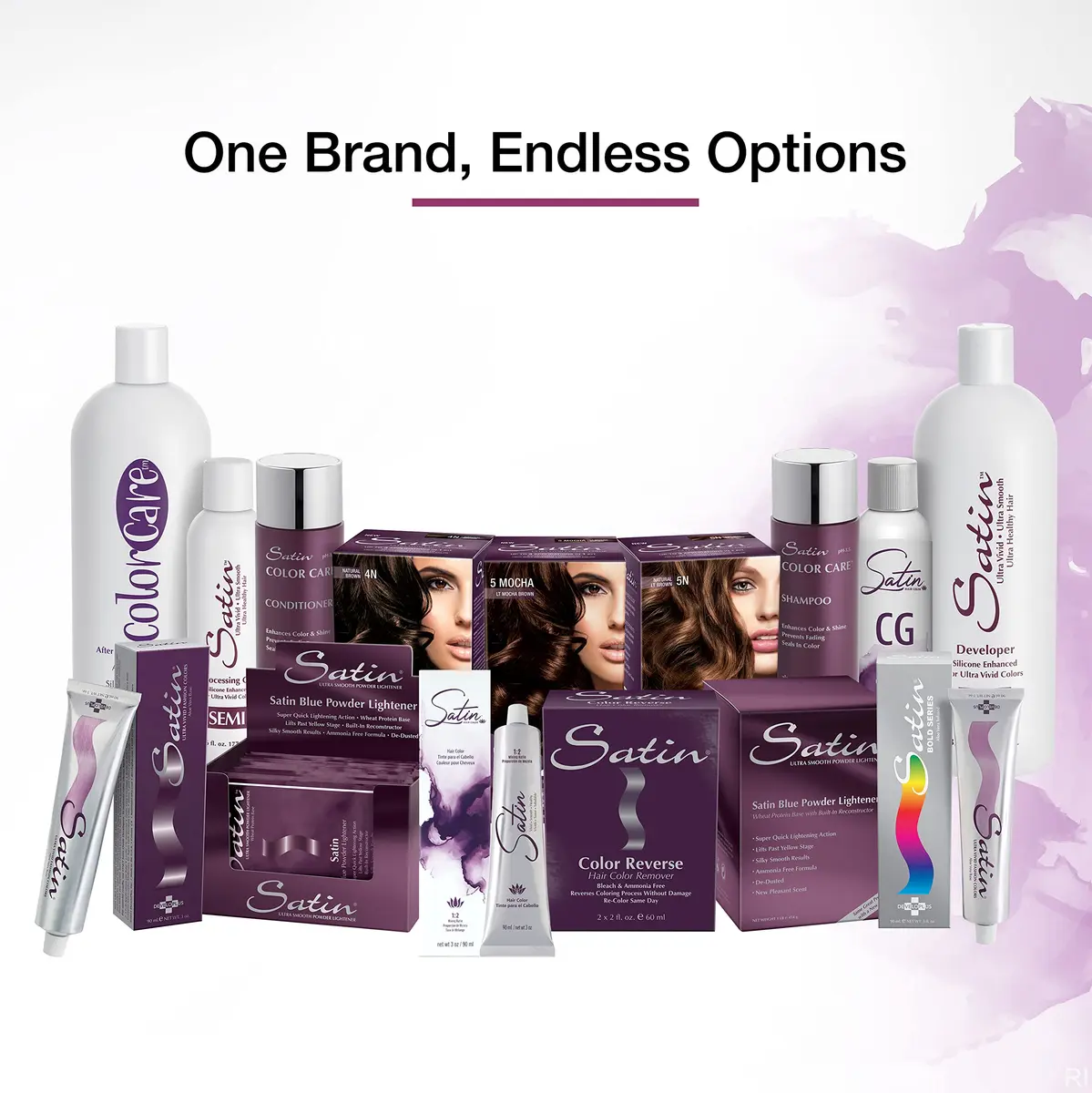Satin Hair Color - ultra vivid fashion colors - 5N | Semi-permanent liquid dye for all hair types - view 6