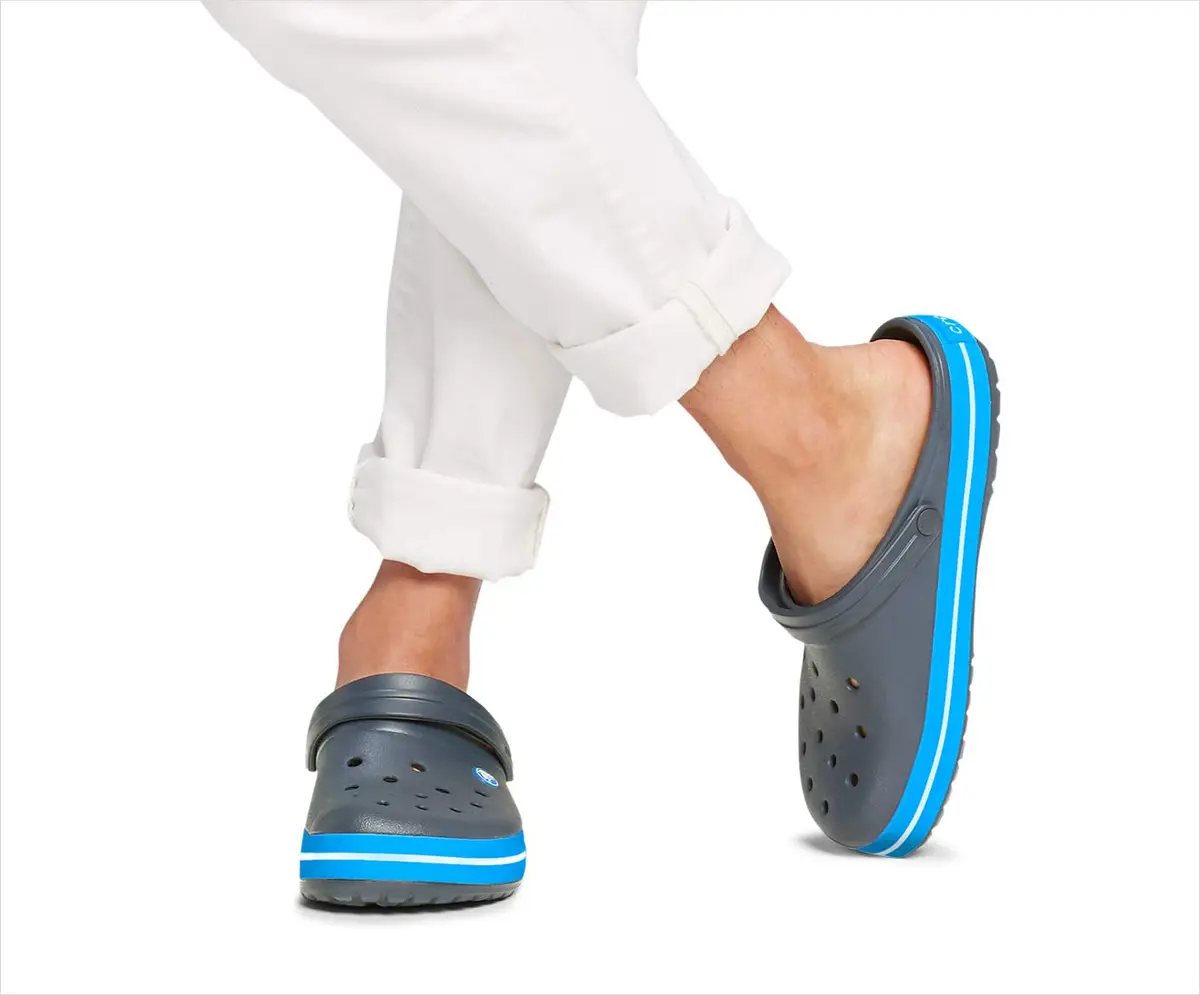 Crocs Crocband Clog, Charcoal/Ocean, 7 Women/5 Men | Iconic Comfort & Versatility - view 2