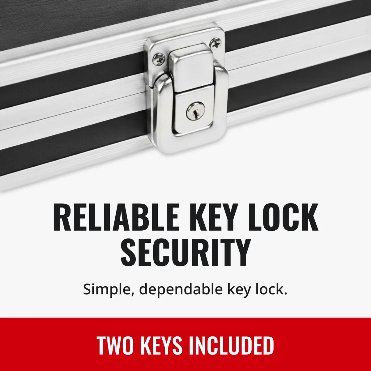 Vaultz Locking Storage Clipboard with Key Lock, Black | Secure 8.5x11 Document Holder - view 6