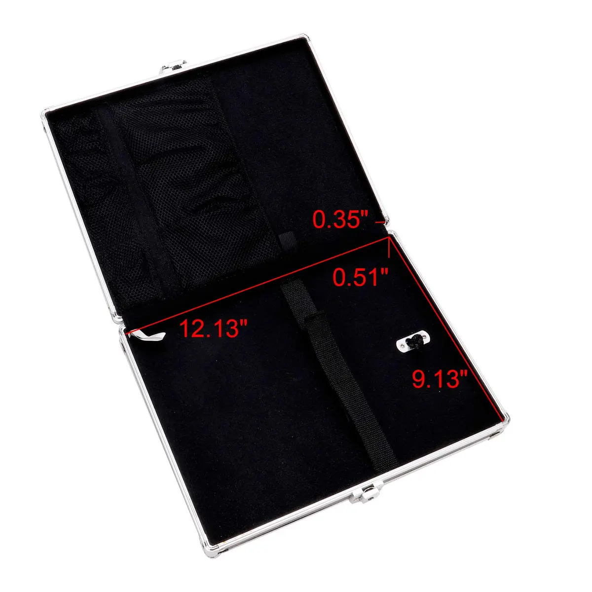 Vaultz Locking Storage Clipboard with Key Lock, Black | Secure 8.5x11 Document Holder - view 3