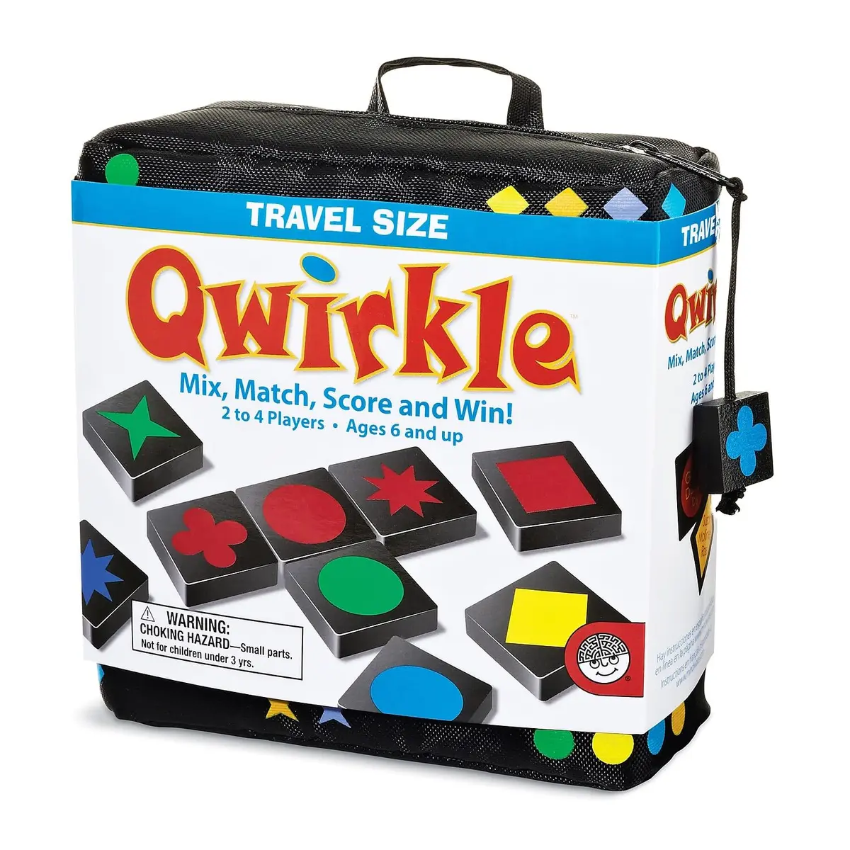 MindWare Travel Qwirkle Strategy Tile Board Game for 2-4 Players | Portable Family Strategy Game in Travel Pouch - view 4