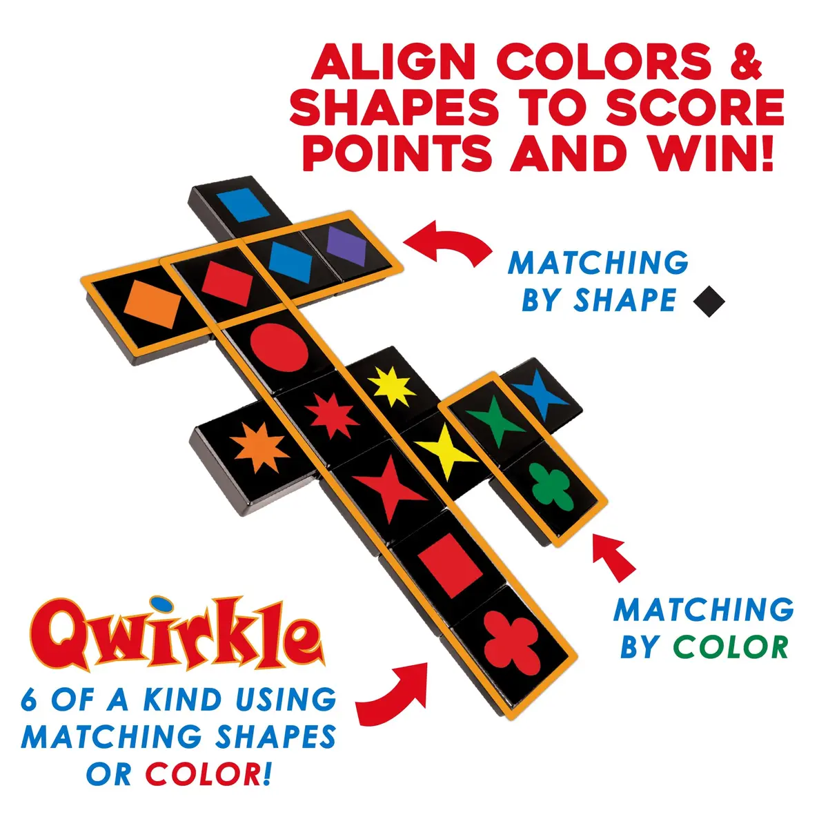 MindWare Travel Qwirkle Strategy Tile Board Game for 2-4 Players | Portable Family Strategy Game in Travel Pouch - view 6
