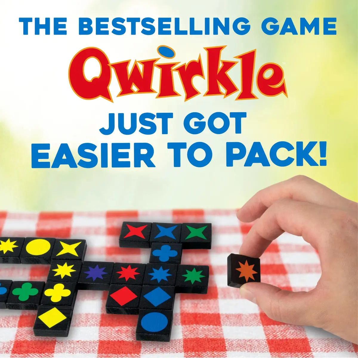 MindWare Travel Qwirkle Strategy Tile Board Game for 2-4 Players | Portable Family Strategy Game in Travel Pouch - view 2