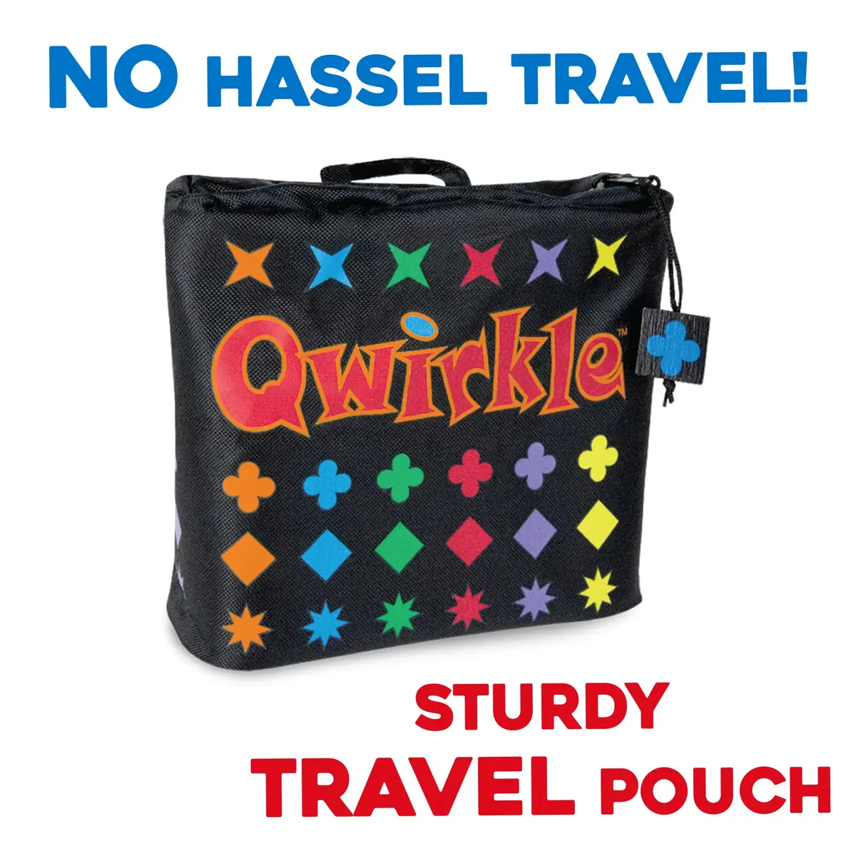 MindWare Travel Qwirkle Strategy Tile Board Game for 2-4 Players | Portable Family Strategy Game in Travel Pouch - view 3